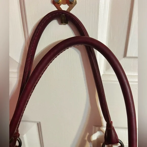 Frye Red Leather Tote Bag - Picture 2 of 12